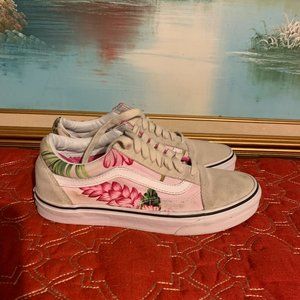Vans Unisex Old Skool Suede Sneakers Shoes 721356 Floral M 6.5 W 8